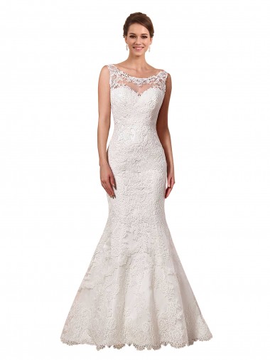 Lace Chapel Train Long Sweetheart Mermaid Sexy Wedding Dress Sudbury