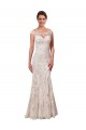 Lace Chapel Train Bateau Neck Sheath Sexy Wedding Dress Sudbury