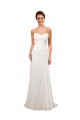 Soft Chiffon Chapel Train Sweetheart Sheath Wedding Gowns Sudbury