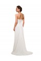 Soft Chiffon Chapel Train Sweetheart Sheath Wedding Gowns Sudbury