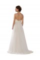 Tulle Sweep Train Illusion Neck A-Line Wedding Dress Sudbury