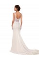 Lace & Stretch Crepe Chapel Train V-Neck Mermaid Sexy Wedding Dress Sudbury