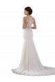 Lace & Stretch Crepe Sweep Train Sweetheart Mermaid Modern Wedding Dress Sudbury