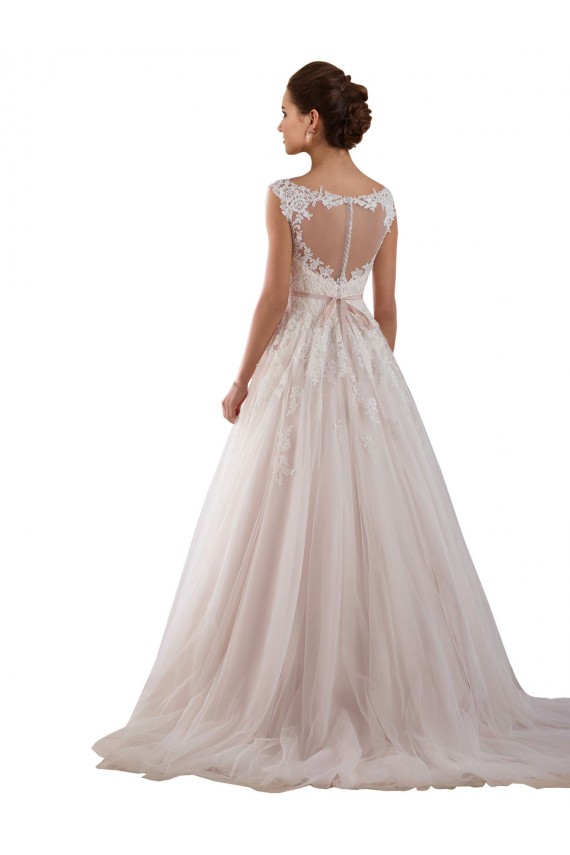 Tulle & Lace Keyhole Back Chapel Train Sweetheart Ball Gown Wedding Dress Sudbury