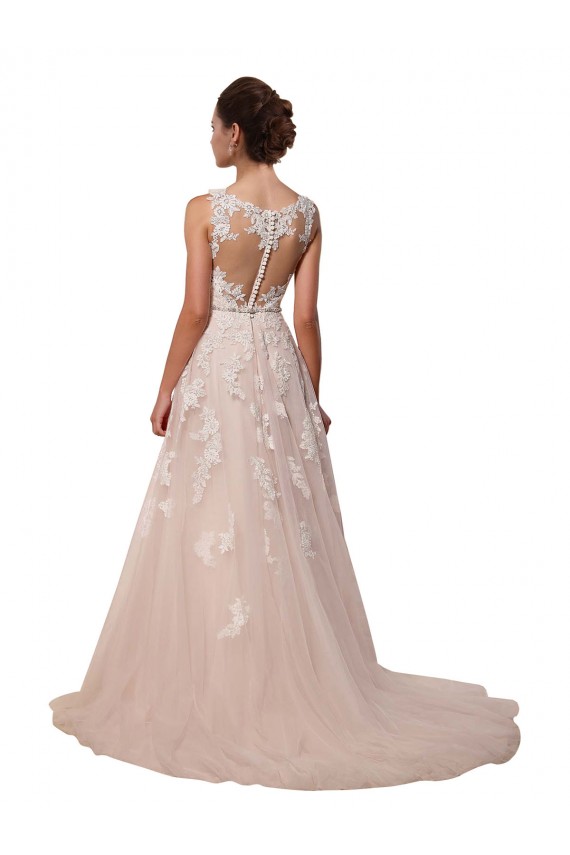 Tulle & Lace Chapel Train Sweetheart A-Line Wedding Dress Sudbury