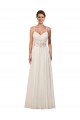 Soft Chiffon Keyhole Back Chapel Train Sweetheart Sheath Wedding Dress Sudbury
