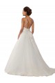 Tulle & Lace Chapel Train Spaghetti Straps Ball Gown Boho Wedding Dress Sudbury