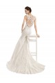 Lace Chapel Train Illusion Neck Mermaid Wedding Dress Sudbury