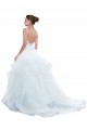 Tulle Chapel Train Spaghetti Straps Ball Gown Beach Wedding Dress Sudbury