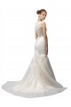 Tulle & Lace Sweep Train Illusion Neck Mermaid Wedding Dress Sudbury