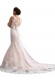 Tulle & Lace Cathedral Train Illusion Neck Mermaid Wedding Dress Sudbury