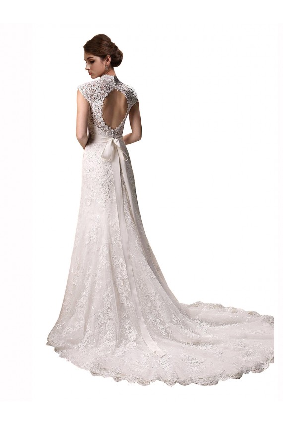Lace Chapel Train Halter Neck Mermaid Wedding Dresses Sudbury