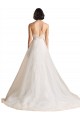 Tulle Low Back Sweep Train Sweetheart A-Line Bridal Wedding Dress Sudbury