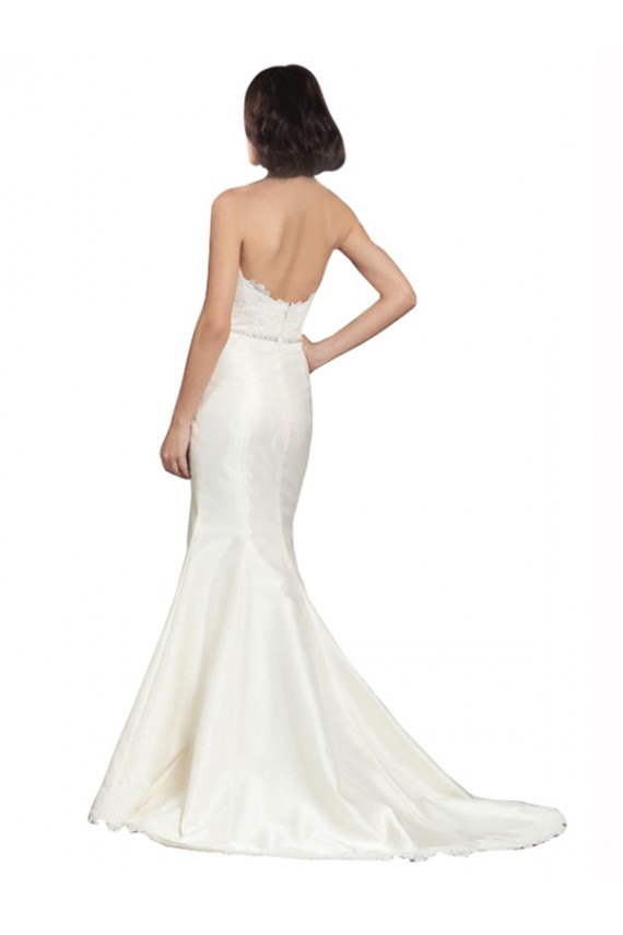 Satin & Lace Chapel Train Sweetheart Trumpet Bridal Dress Sudbury