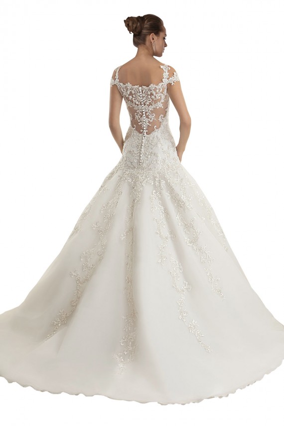 Tulle & Lace Sweep Train Off the Shoulder Mermaid Wedding Dress Sudbury