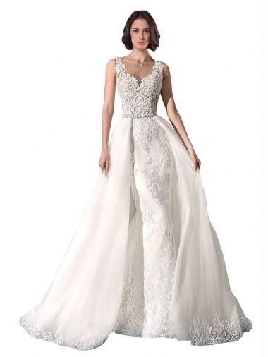 Tulle & Lace Chapel Train Sweetheart Mermaid Wedding Dress Sudbury