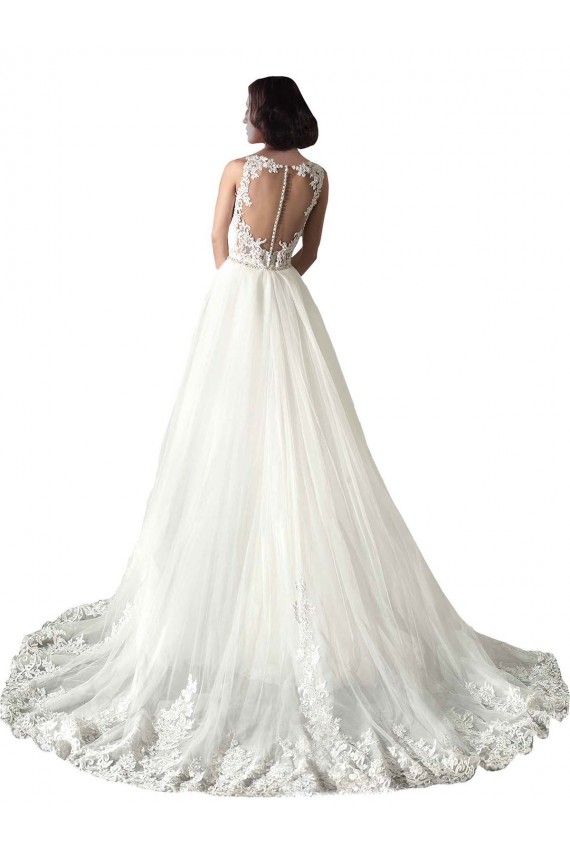 Tulle & Lace Chapel Train Sweetheart Mermaid Wedding Dress Sudbury