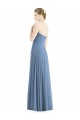 Soft Chiffon Long Sweetheart Dusty Blue A-Line Evening Dress / Bridesmaid Dress Sudbury