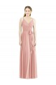 Soft Chiffon Long Spaghetti Straps A-Line Formal Dress / Bridesmaid Dress Sudbury