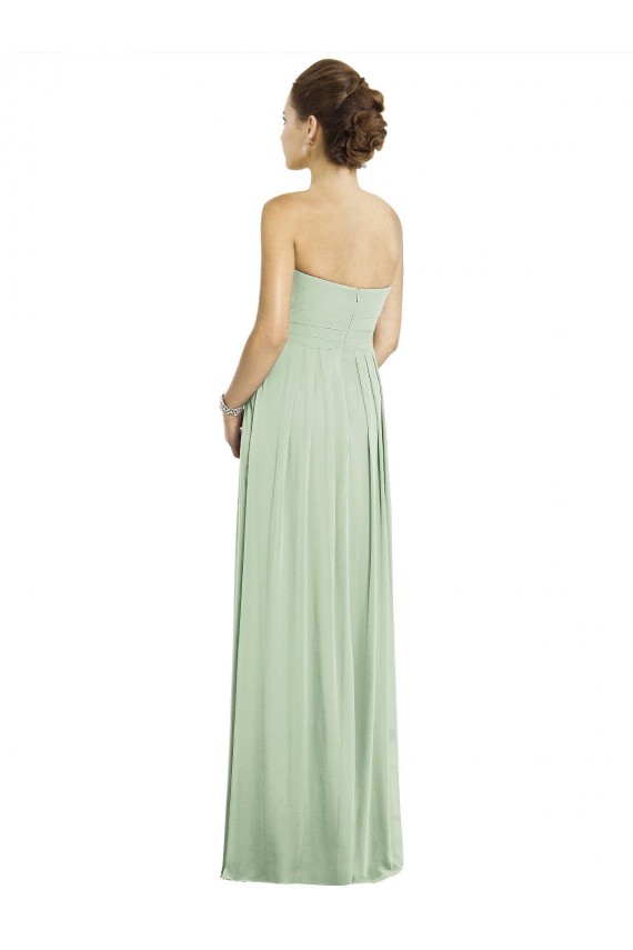 Soft Chiffon Long Sweetheart Sage A-Line Bridesmaid Dress Sudbury