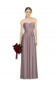 Soft Chiffon Long Sweetheart Dusty Rose A-Line Bridesmaid Dress Sudbury