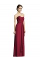 Soft Chiffon Long Sweetheart Burgundy A-Line Formal Dress / Bridesmaid Dress Sudbury