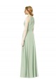 Soft Chiffon Long Halter Neck Emerald Green A-Line Bridesmaid Dress Sudbury