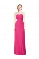 Soft Chiffon Long Strapless Azalea A-Line Bridesmaid Dress Sudbury