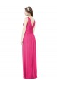 Soft Chiffon Open Back Long V-Neck A-Line Bridesmaid Dress Sudbury