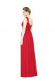 Chiffon Long Sweetheart Red A-Line Bridesmaid Dress / Evening Dress Sudbury