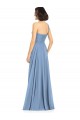 Soft Chiffon Long One Shoulder Dusty Blue A-Line Formal Dress / Bridesmaid Dress Sudbury