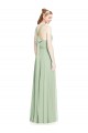 Chiffon Long Halter Neck Sage A-Line Bridesmaid Dress / Evening Dress Sudbury