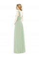 Soft Chiffon Long Spaghetti Straps A-Line Bridal Party Dress Sudbury