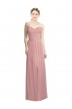 Chiffon Long Sweetheart Dusty Pink A-Line Bridesmaid Dress / Evening Dress Sudbury