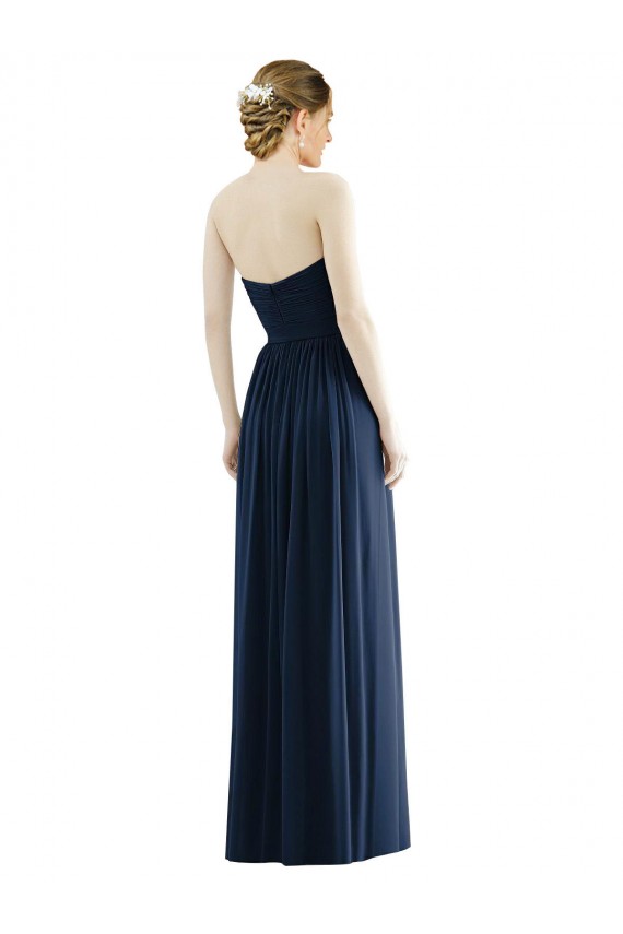 Soft Chiffon Long Sweetheart A-Line Formal Evening Gown / Bridesmaid Dress Sudbury