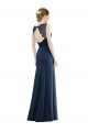 Soft Chiffon & Lace Long Illusion Neck Mermaid Bridesmaid Dress Sudbury