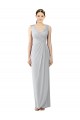 Chiffon V-Back Long V-Neck Sheath Bridesmaid Dress / Evening Dress Sudbury