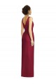Soft Chiffon V-Back Long V-Neck Frost Sheath Bridesmaid Dress Sudbury
