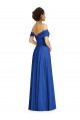 Soft Chiffon Long Off the Shoulder Royal Blue A-Line Semi Formal Evening Dress / Bridesmaid Dress Sudbury