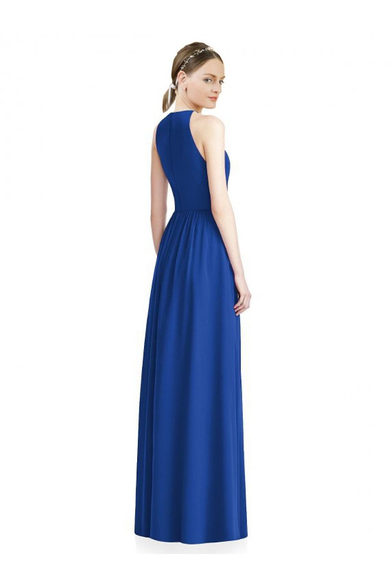 Chiffon Long Halter Neck A-Line Bridesmaid Dress / Evening Dress Sudbury