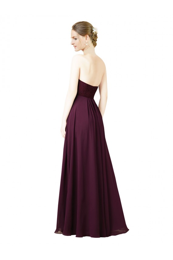 Chiffon Long Sweetheart A-Line Bridesmaid Dress Sudbury