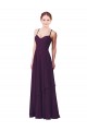 Soft Chiffon Long Sweetheart Grape Sheath Bridesmaid Dress Sudbury