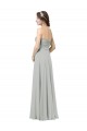 Soft Chiffon Long Sweetheart Silver A-Line Bridesmaid Dresses Sudbury