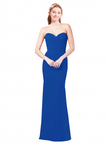 Chiffon Long Sweetheart A-Line Bridesmaid Dress / Evening Gowns Sudbury
