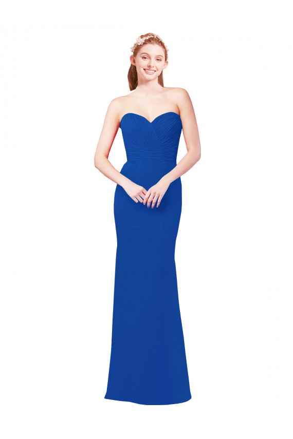 Chiffon Long Sweetheart A-Line Bridesmaid Dress / Evening Gowns Sudbury