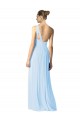 Soft Chiffon Long One Shoulder Light Sky Blue A-Line Bridesmaid Dress Sudbury