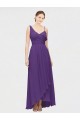 Soft Chiffon Long One Shoulder A-Line High Low Bridesmaid Dress Sudbury