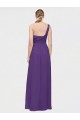 Soft Chiffon Long One Shoulder A-Line High Low Bridesmaid Dress Sudbury