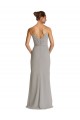 Soft Chiffon Long Spaghetti Straps Sheath Bridesmaid Dress Sudbury