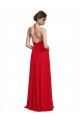 Chiffon Long Spaghetti Straps Red A-Line Bridesmaid Dress Sudbury